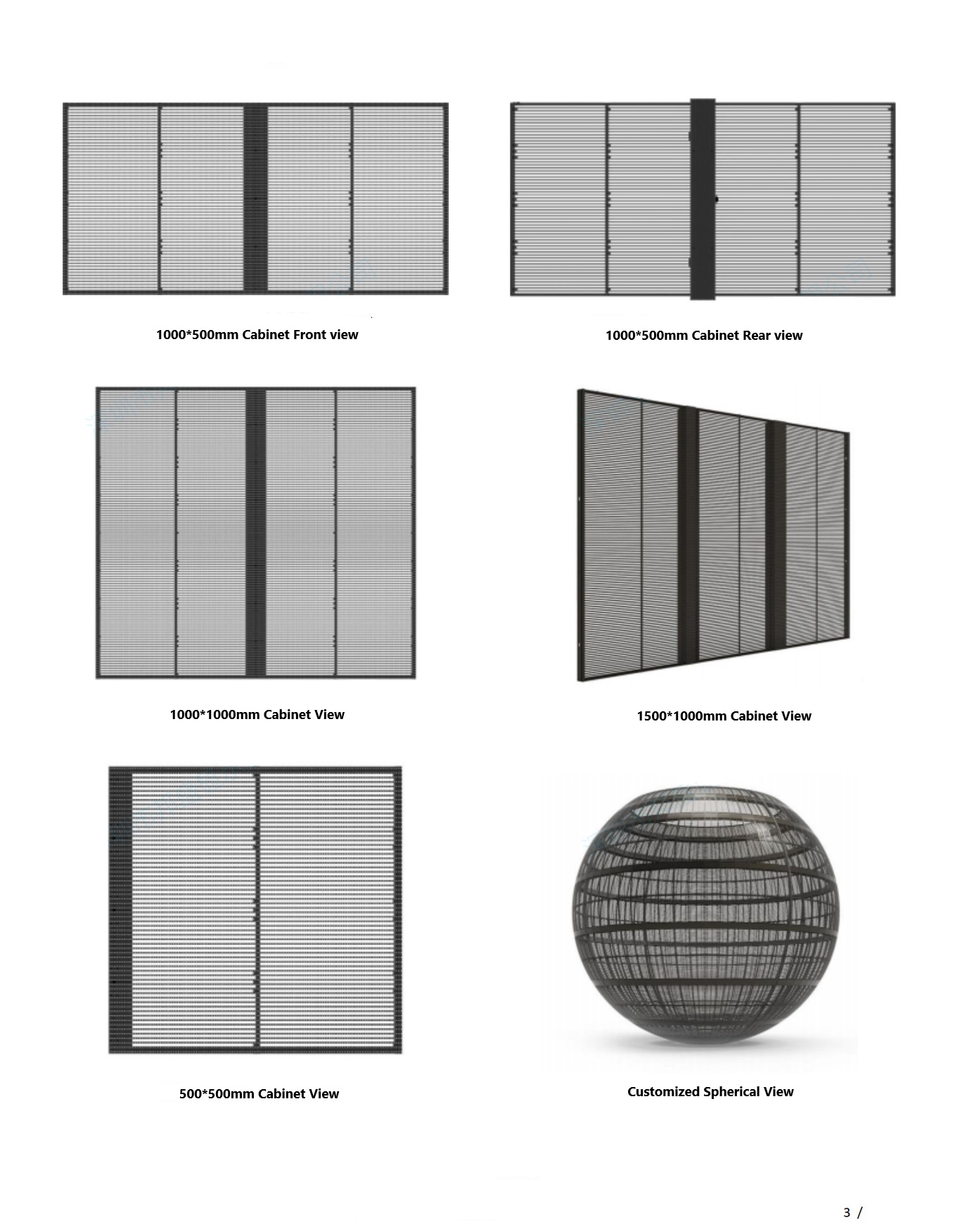 Cabinet Size can customized